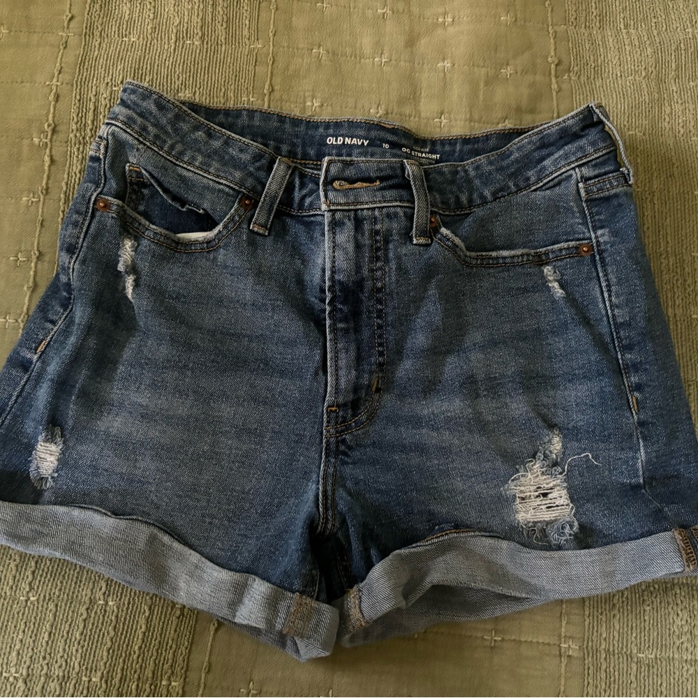 Old Navy Women's Distressed Blue Jean Shorts